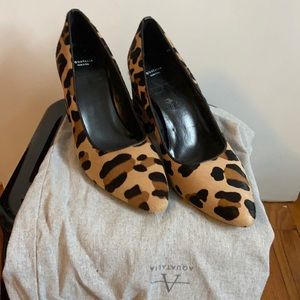 Aquatalia Leopard pumps